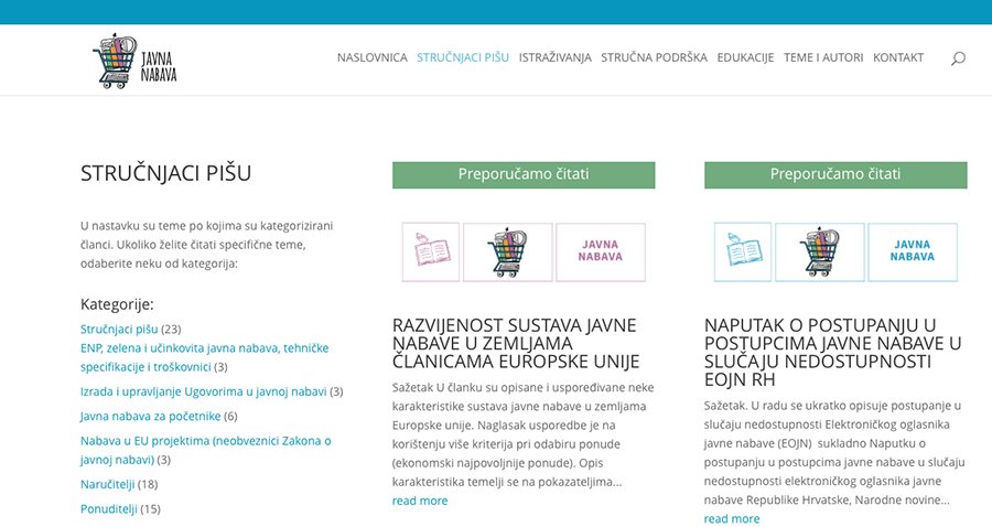 Portal Javna nabava_Web stranica