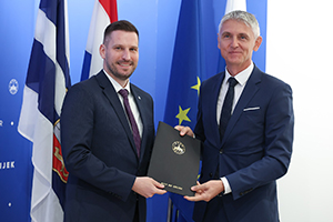 Osječki gradonačelnik Ivan Radić i predsjednik Uprave KONČARA Gordan Kolak