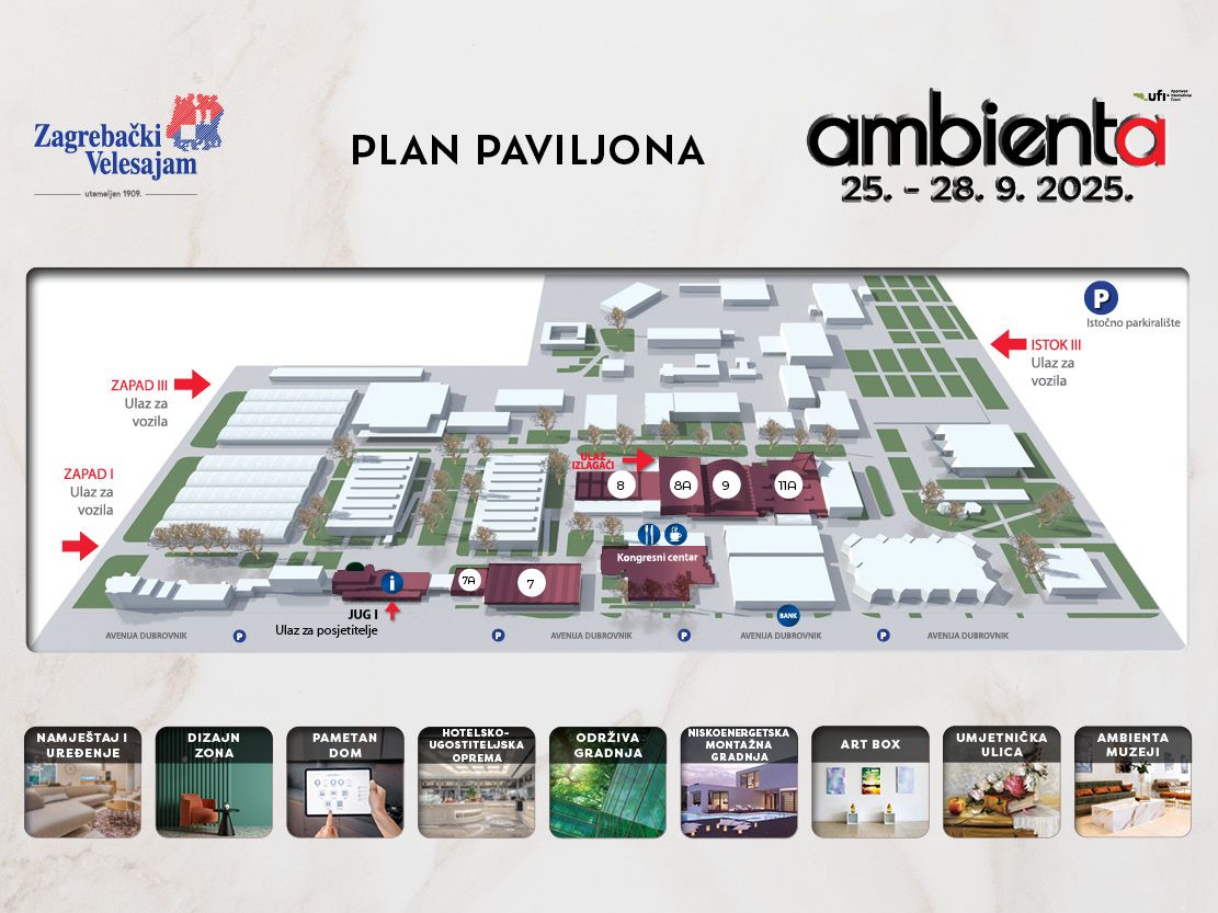 AMBIENTA shema paviljona