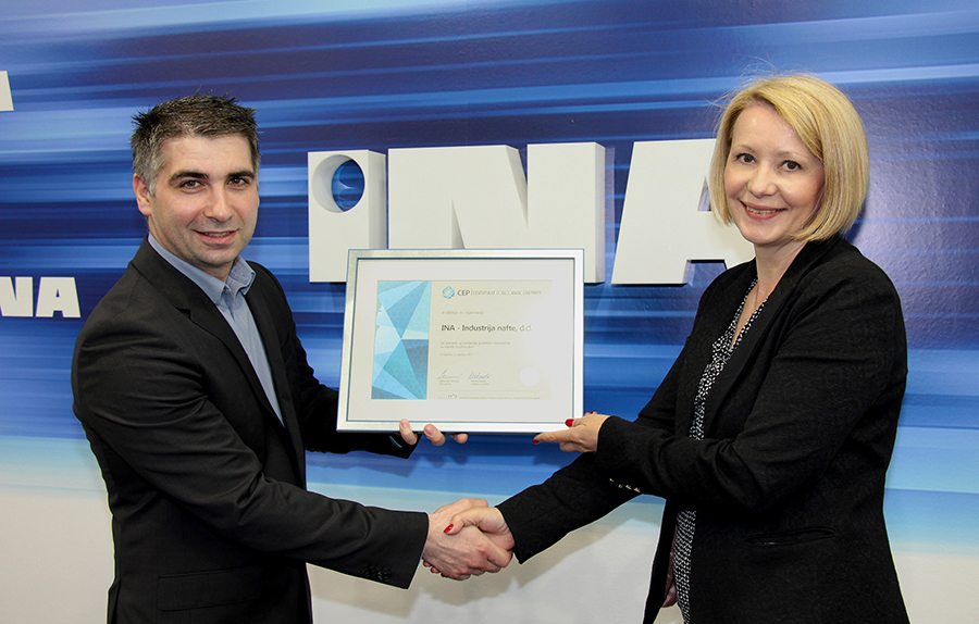 1-INA - Uručenje Certifikata Poslodavac Partner