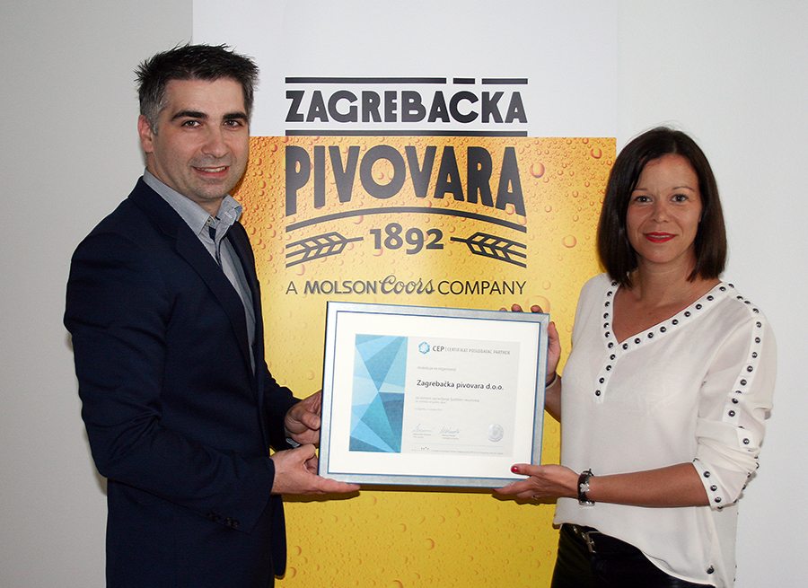 1Zagrebačka pivovara - Uručenje Certifikata Poslodavac Partner