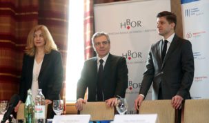 1-voditeljica riznice Valamar Riviere Nataša Bereš_potpredsjednik EIB-a Dario Scannapieco i ministar financija RH Zdravko Marić