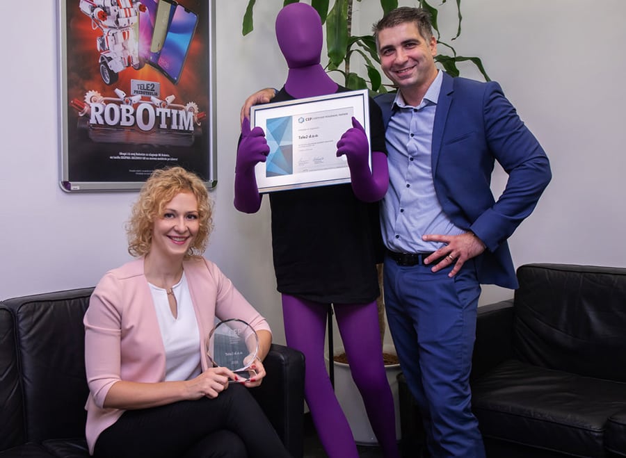 Tele2 - Dodjela Certifikata Poslodavac Partner