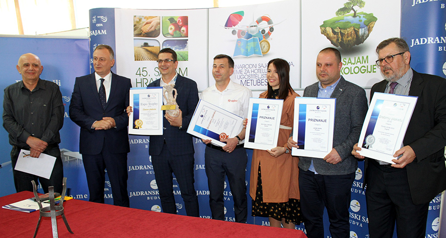 Na Jadranskom sajmu u Budvi dodijeljene nagrade izlagačima EXPO TROPHY 2019