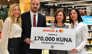 Konzum i Mastercard donirali 340.000 kuna za djecu iz socijalno ugroženih obitelji u Hrvatskoj i Ruandi