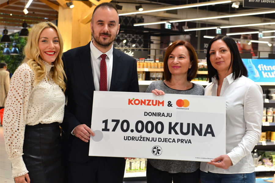 Konzum i Mastercard donirali 340.000 kuna za djecu iz socijalno ugroženih obitelji u Hrvatskoj i Ruandi