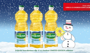 Božićna etiketa Zvijezdina suncokretova ulja