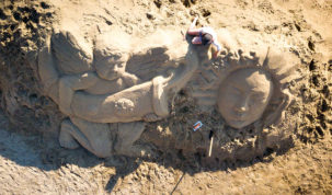 Mitska bića zauzela Rajsku plažu u Loparu i oduševila posjetitelje