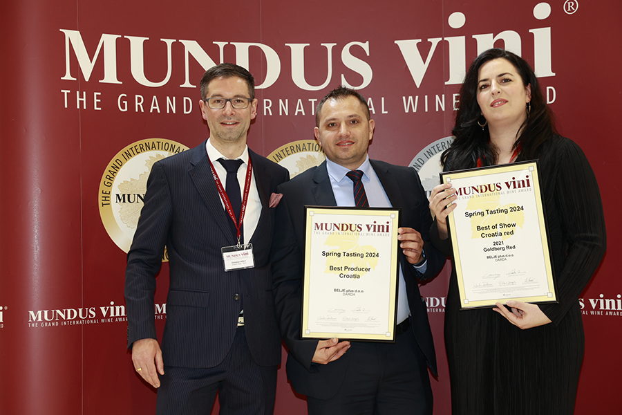 Vina Belje najbolja vinarija na Mundus Vini