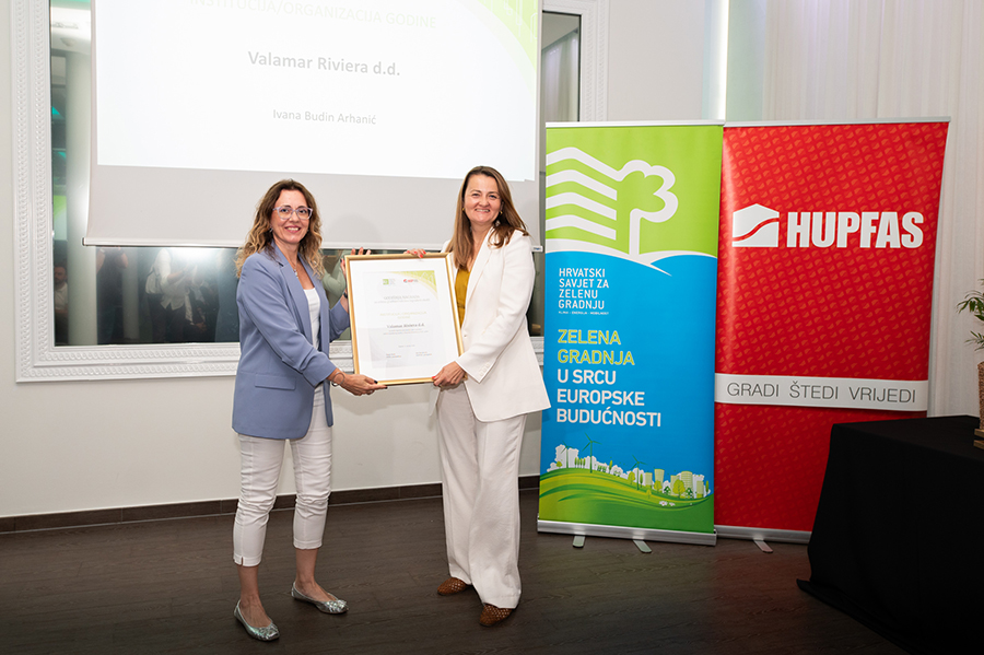 Valamar osvojio Godišnju nagradu za zelenu gradnju i održivo izgrađeni okoliš