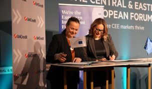 Marjut Falkstedt (EIF) i Teodora Petkova (UniCredit)