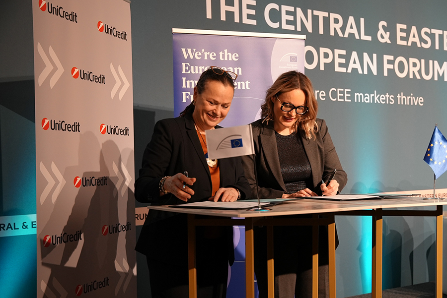 Marjut Falkstedt (EIF) i Teodora Petkova (UniCredit)