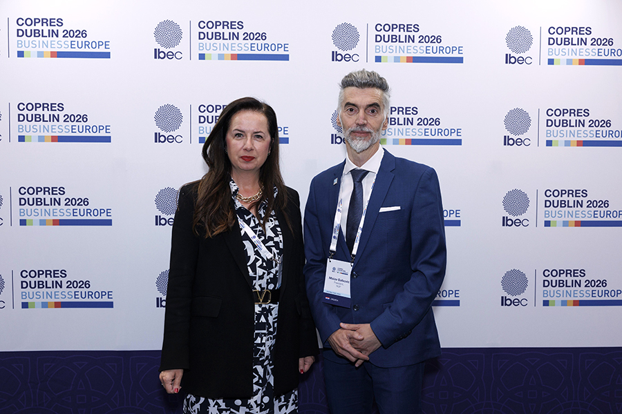 Mislav Balković i Irena Weber BusinessEurope Dublin