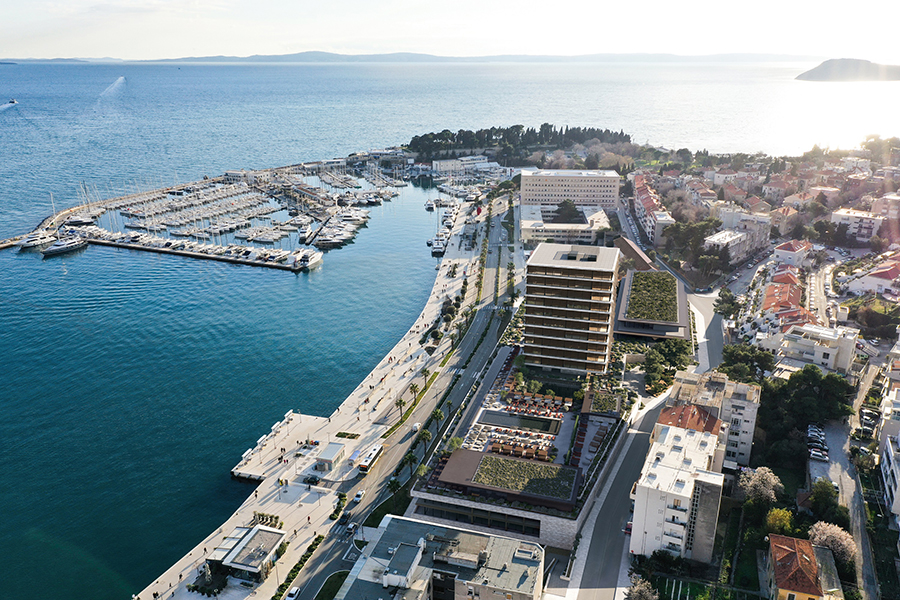 Hotel Marjan iz zraka-turizam